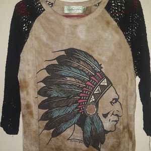 Boutique 3 quarter sleeve shirt